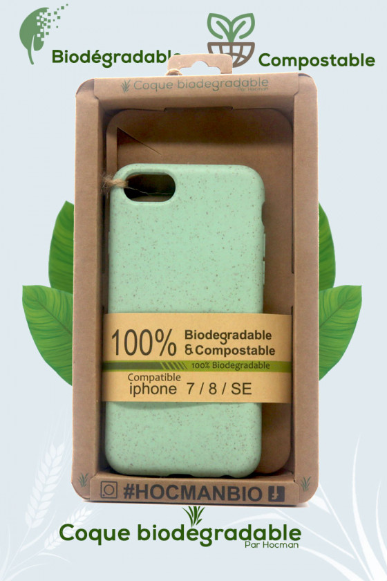 Coque iPhone 7 /8 / SE pistache Verte
