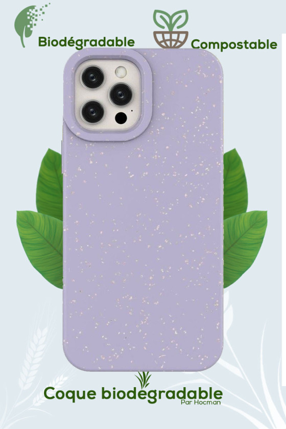 Coque iPhone 14 Biodégradable Violet