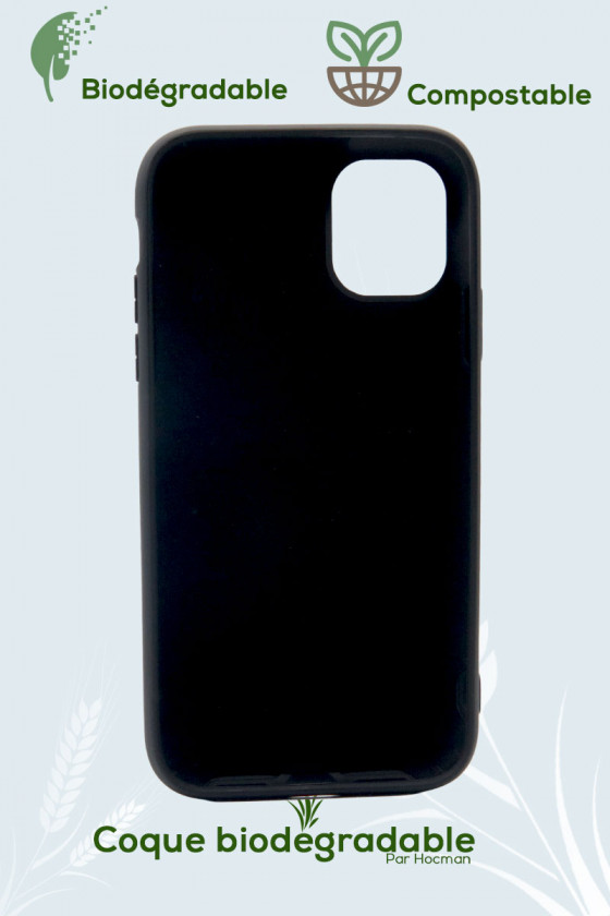 Coque biodégradable noire iPhone 11